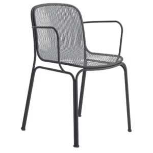 Černá kovová zahradní židle COLOS VILLA 2