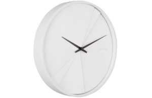 Time for home Bílé nástěnné hodiny Poutres 30 cm