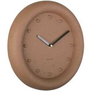 Time for home Cihlově hnědé kulaté nástěnné hodiny Eirene 30 cm
