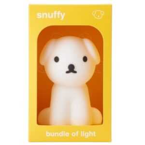 Bílá plastová dětská LED lampa Mr. Maria Snuffy 11 cm
