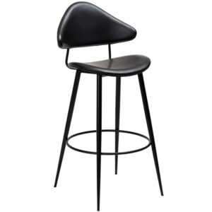 ​​​​​Dan-Form Černá koženková barová židle DAN-FORM Napoleon 76 cm