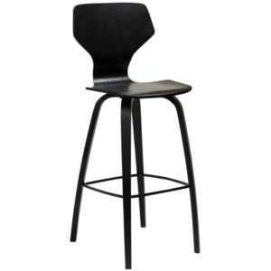 ​​​​​Dan-Form Černá dubová barová židle DAN-FORM S.I.T 75 cm
