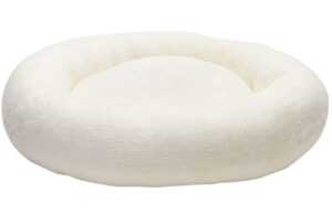 Bílý kulatý pelíšek pro domácí mazlíčky Kave Home Woopy L 90 cm