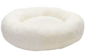 Bílý kulatý pelíšek pro domácí mazlíčky Kave Home Woopy S 70 cm