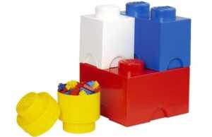 Sada čtyř pestrých úložných boxů LEGO® Storage