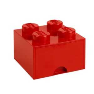 Červený úložný box LEGO® Storage 25 x 25 cm