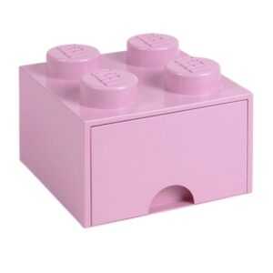 Růžový úložný box LEGO® Storage 25 x 25 cm