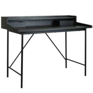 Černý dřevěný psací stůl Quax Hai-No-Ki 120 x 60 cm