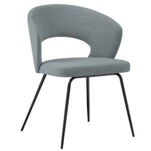 Modro šedá látková jídelní židle MICADONI WEDI