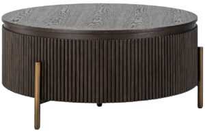 Hnědý dubový konferenční stolek Richmond Luxor 95 cm