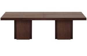 Hnědý dřevěný jídelní stůl TEMAHOME Dusk 262 x 130 cm