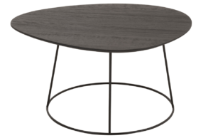 Tmavě hnědý dřevěný odkládací stolek J-line Taklo 58 x 54 cm