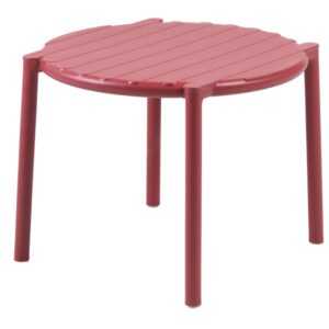 Nardi Červený plastový zahradní odkládací stolek Doga 50 cm