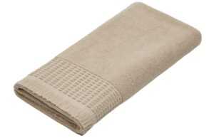 Béžový bavlněný ručník Kave Home Veta 70 x 140 cm