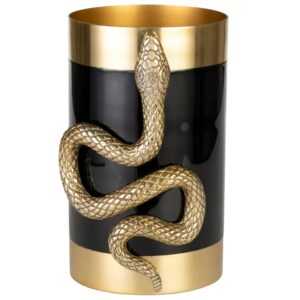Černá kovová váza Bold Monkey Never Hurt A Snake 25