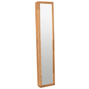 Dubová zrcadlová skříňka na klíče ROWICO CONFETTI 90 x 18 cm