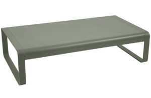 Šedozelený hliníkový zahradní konferenční stolek Fermob Bellevie 138 x 80 cm