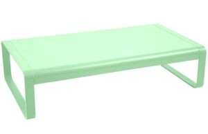 Opálově zelený hliníkový zahradní konferenční stolek Fermob Bellevie 138 x 80 cm