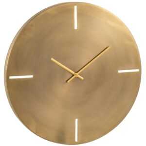 Zlaté kovové nástěnné hodiny J-Line Haora M