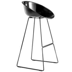 Pedrali Černá plastová barová židle Gliss 906 75 cm