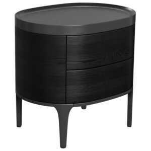 Černý dubový noční stolek Miotto Vissano 59
