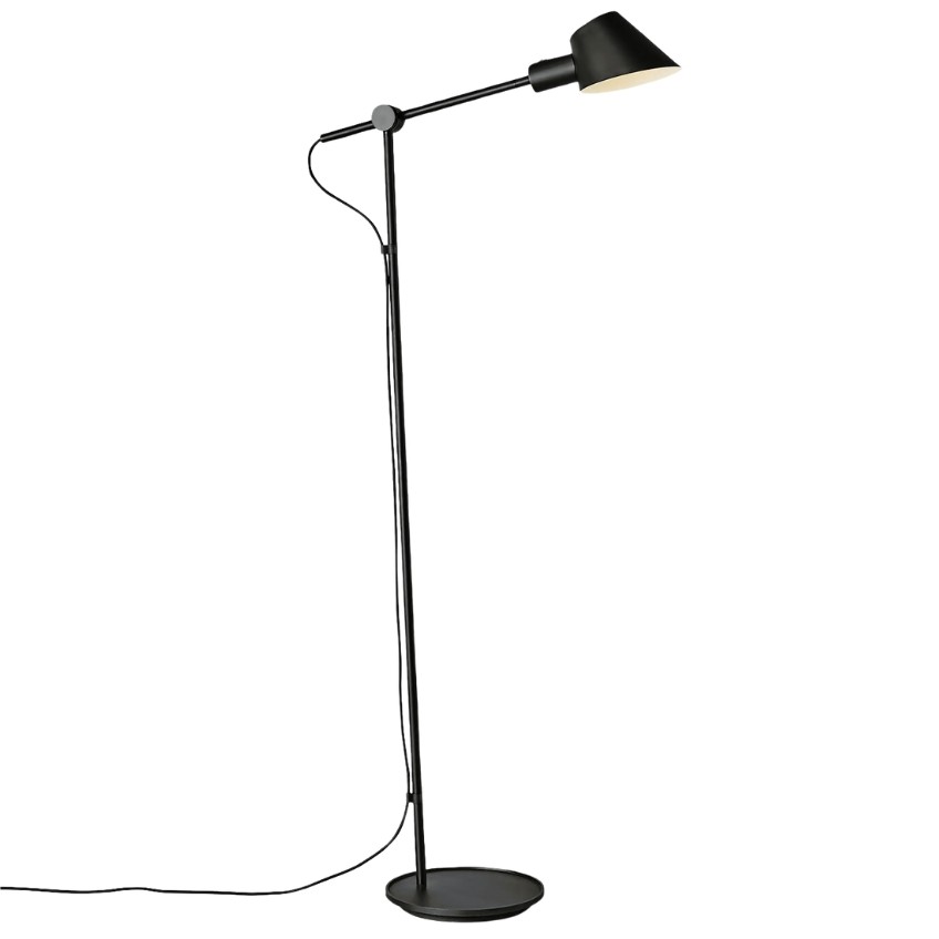 Nordlux Černá kovová stojací lampa Stay 135 cm