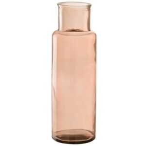 Růžová skleněná váza J-Line Dalen 44