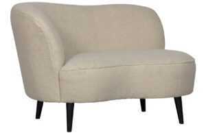 WOOOD Bílé čalouněné lounge křeslo Norma 112 cm