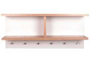 Bílý dubový věšákový panel Woodman Northgate