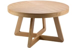 Dubový rozkládací jídelní stůl MICADONI Dustin 130/230 x 130 cm
