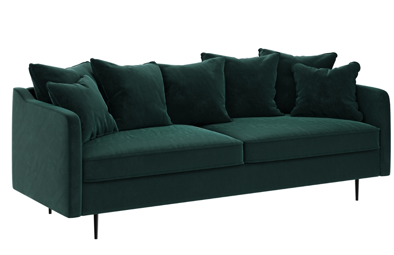 Ghado Sametová pohovka Esme 214 cm