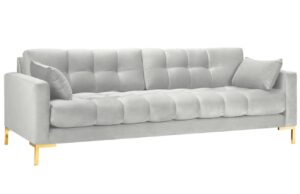 Micadoni Sametová pohovka Mamaia 217 cm