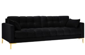 Micadoni Sametová pohovka MAMAIA 217 cm