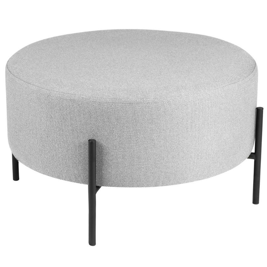 Šedý taburet Somcasa Camilo 60 cm