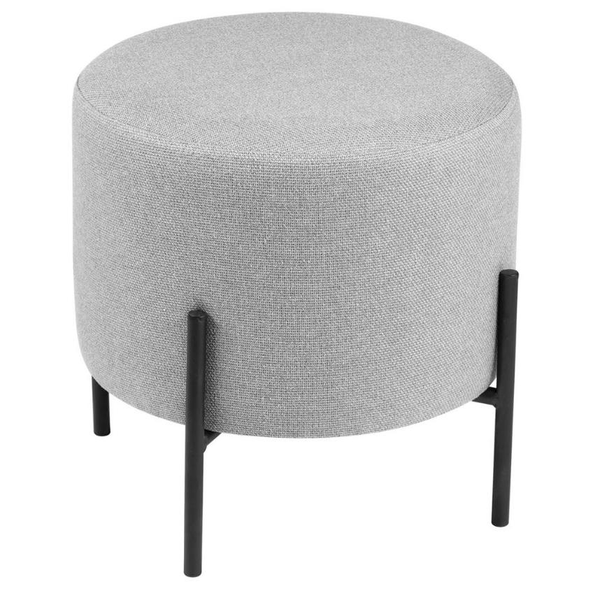 Šedý taburet Somcasa Herman 40 cm