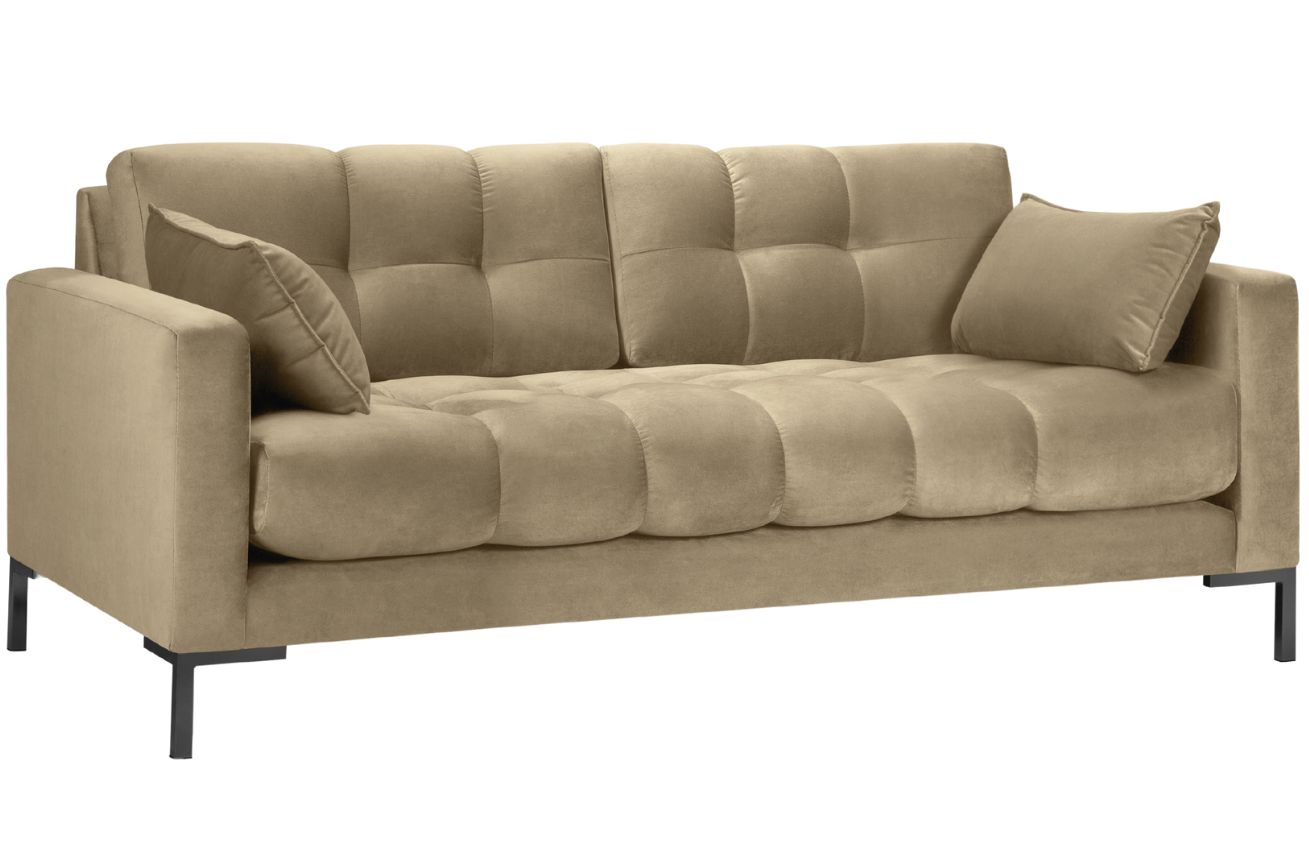 Micadoni Sametová pohovka Mamaia 152 cm