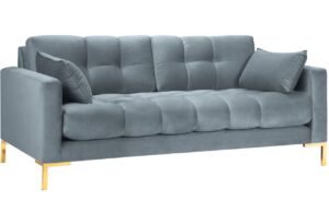 Micadoni Sametová pohovka Mamaia 177 cm