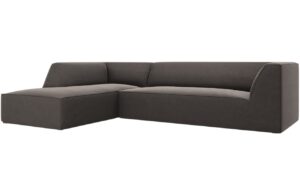 Micadoni Sametová rohová pohovka Ruby 273 cm