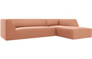 Micadoni Sametová rohová pohovka Ruby 273 cm