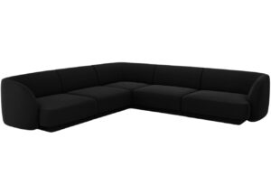 Micadoni Sametová rohová pohovka Miley 255 cm