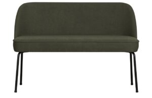 WOOOD Tmavě zelená látková jídelní lavice Tergi 120 cm