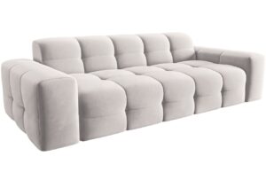 Micadoni Sametová pohovka Kendal 222 cm