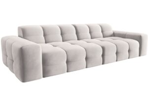 Micadoni Sametová pohovka Kendal 255 cm