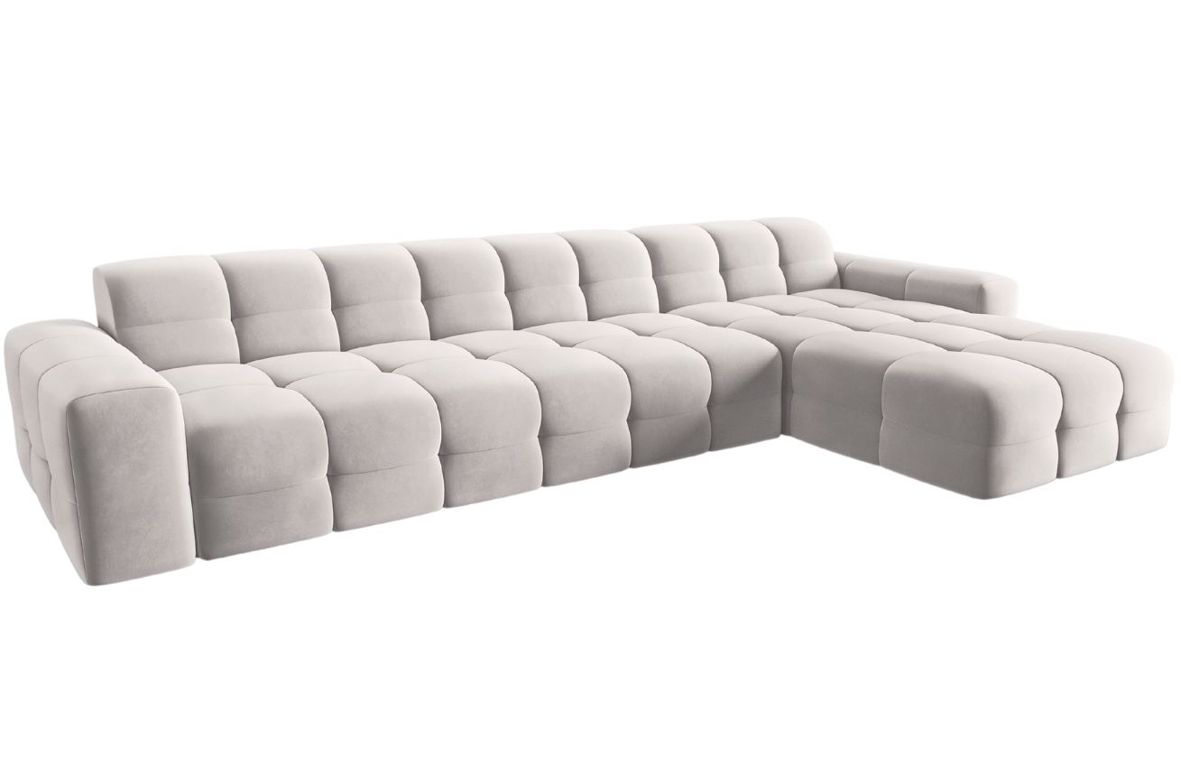 Micadoni Sametová rohová pohovka Kendal 357 cm