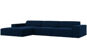 Micadoni Sametová rohová pohovka Jodie 284 cm