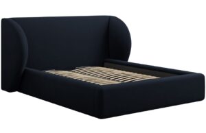 Micadoni Sametová postel Miley 200 x 200 cm s úložným prostorem