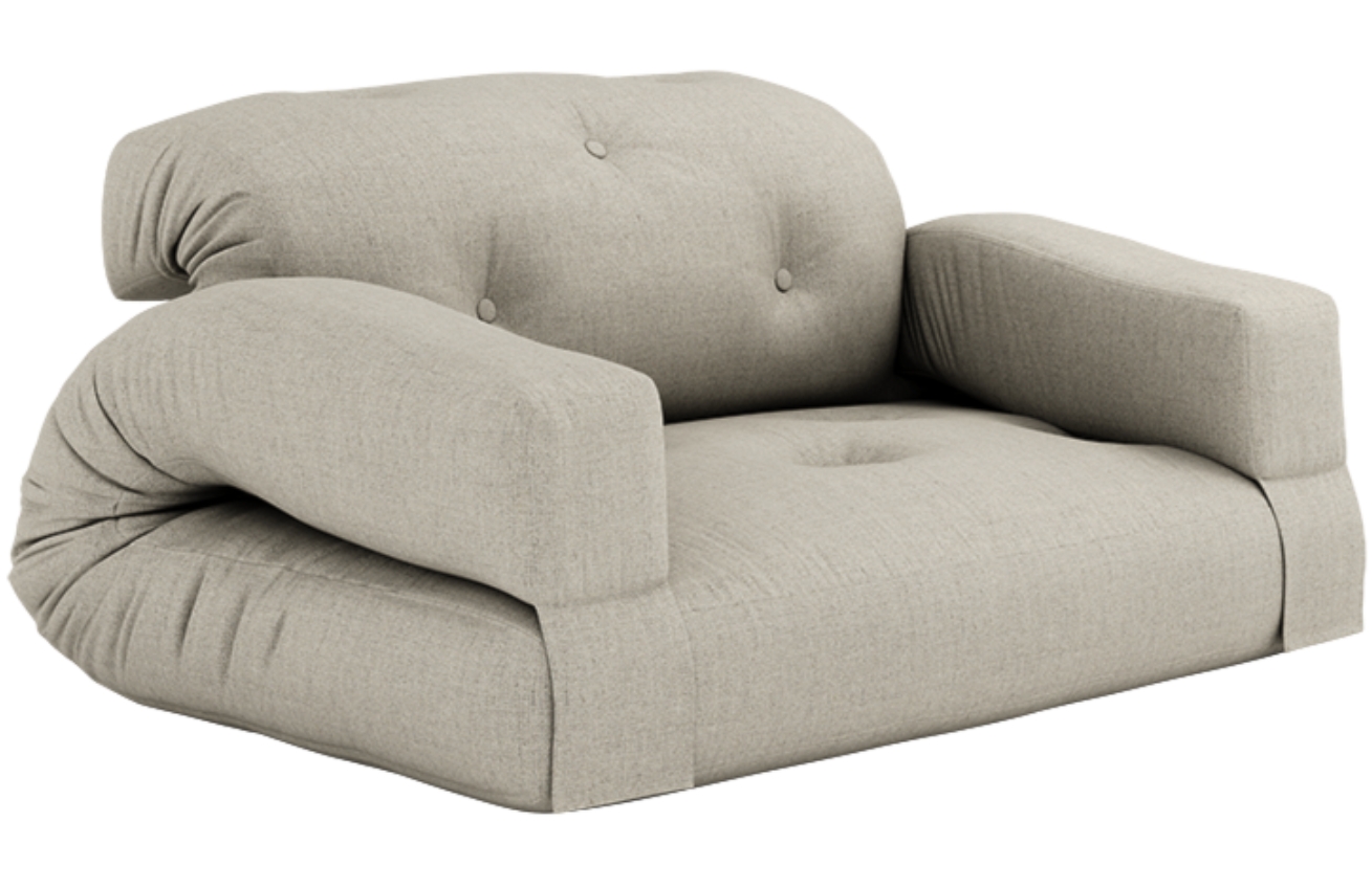 Karup Design Lněná rozkládací pohovka Hippo 140 cm