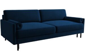 Micadoni Sametová rozkládací pohovka Scott 212 cm