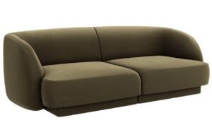 Micadoni Sametová pohovka Miley 180 cm