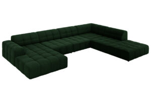 Cosmopolitan Design Sametová rohová pohovka Chicago 364 cm